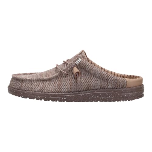 Image of HEYDUDE Wally Slip Stretch Sox Deep Taupe/Chanterelle Tan Size 11, Men’s Shoes, Slip-on Mules, Comfortable & Light-Weight