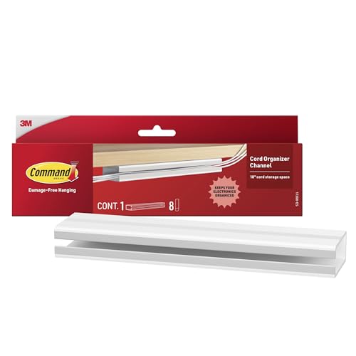 Image of Command Cord Organizer Channel, 1 Channel, 8 Large Strips