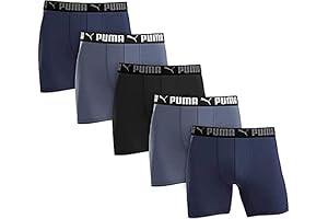 Men's Microfiber Boxer Brief, 5-Pack - Blue, Gray and Black — Unbeatable Comfort and Style