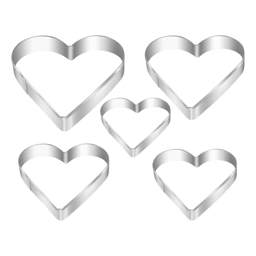 Molde de galletas en forma de corazón, forma antiadherente, para Fondant San Valentín, cumpleaños, boda, día de la madre