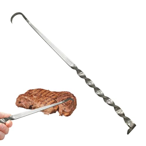 Volteador de costillas a la parrilla para evitar caídas de comida 6