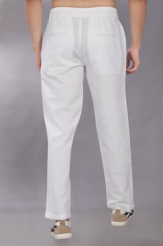 Image of DIVISIVE Men's Relaxed Fit Cotton Linen Blend Trousers