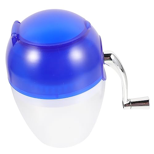 Cemaystic 手動式氷クラッシャー プラスチック製 ? 手回しアイスシェーバー 家庭用 レストラン対応 簡易かき氷機