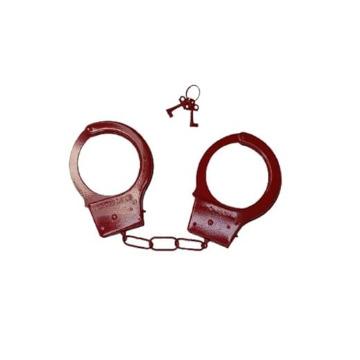 Algema Simples De Metal Com Fecho Ajustável Vermelho MSM1011