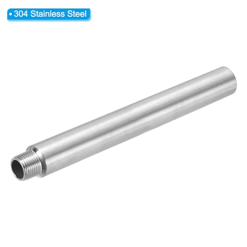 Conector de tubería G1/2" macho hembra PATIKIL, acoplamiento de acero 304 de 250mm 4