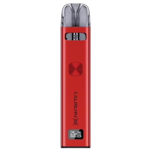 Uwell Caliburn G3 Pod System Kit 25W 900mAh 2.5ml - 0.6ohm + 0.9ohm Uwell Caliburn G3 Integrated Coil Cartridge Vaporizer - Sin nicotina (Rojo)