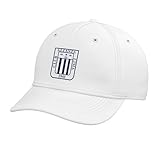 Club Alianza Lima Peru 1901 Shield Adjustable Printed Baseball Hat, White