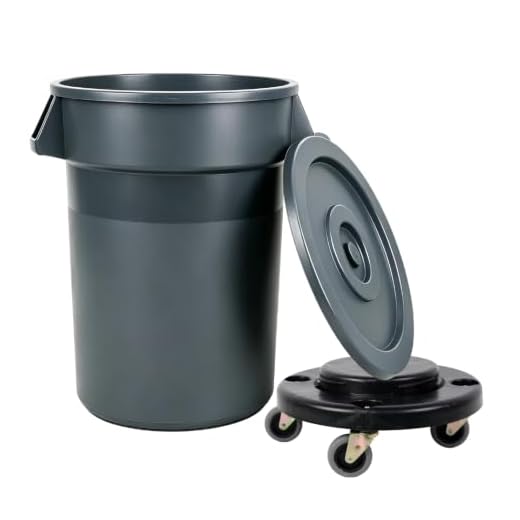 32 Gallon Outdoor Trash Can with Wheels