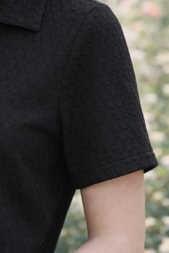 Image of Zilcon Bricks Womens Fashion Crop top for Woman Casual Short Sleeve Shirts for Woman | Women Fashion | Formal Shirts for Women