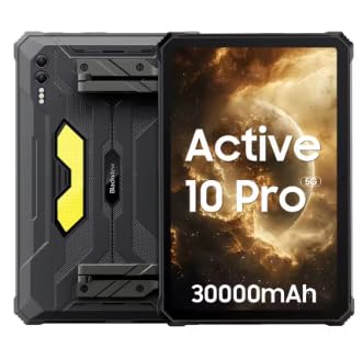 DQRWPXJX World Premiere Active 10 Pro 5G Rugged Tablet, MTK 7300, 11" FHD+ Display, 12GB 256GB, 30000mAh,108MP AI Camera