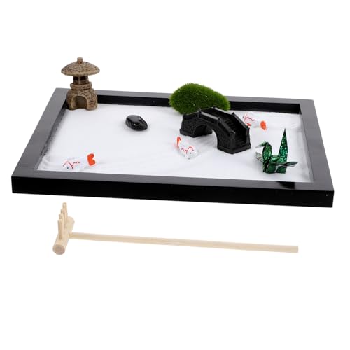 Vaguelly jardín de Paisaje en Miniatura Praia Beach Kit de Adornos en Miniatura Tema de la Playa Mini jardín Zen decoración de Mesa de Arena Paisaje en Miniatura con Arenas