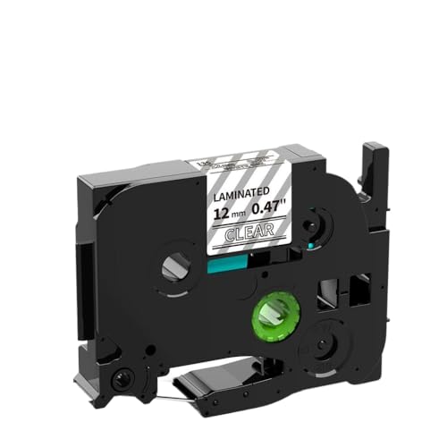 ���~�l�[�g���x���e�[�v 12 �~�����[�g�� TZE231 TZE131 TZE631 PT H100 PT H110 D600 710BT ���x���v�����^�ƌ݊�������(white on clear)