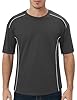 Quoboquo T-Shirts for Men Crew Neck Short Sleeve Cotton Flexible Leisure S - 3XL, darkgray, 3XL #1