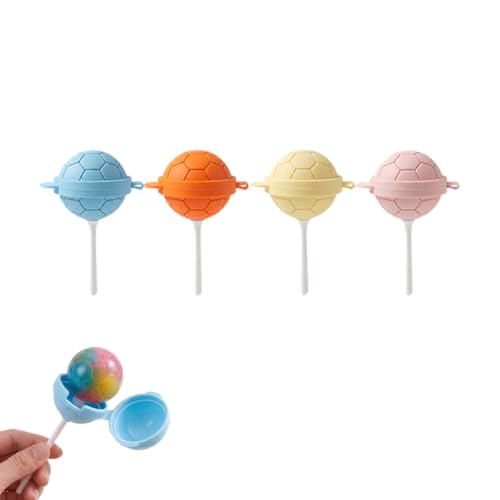 Football-Shaped Silicone Ice Pop Mold – Reusable Frozen Pop Maker for Juice, Yogurt & Smoothies, DIY Frozen Treats for Summer Parties，4 PCS