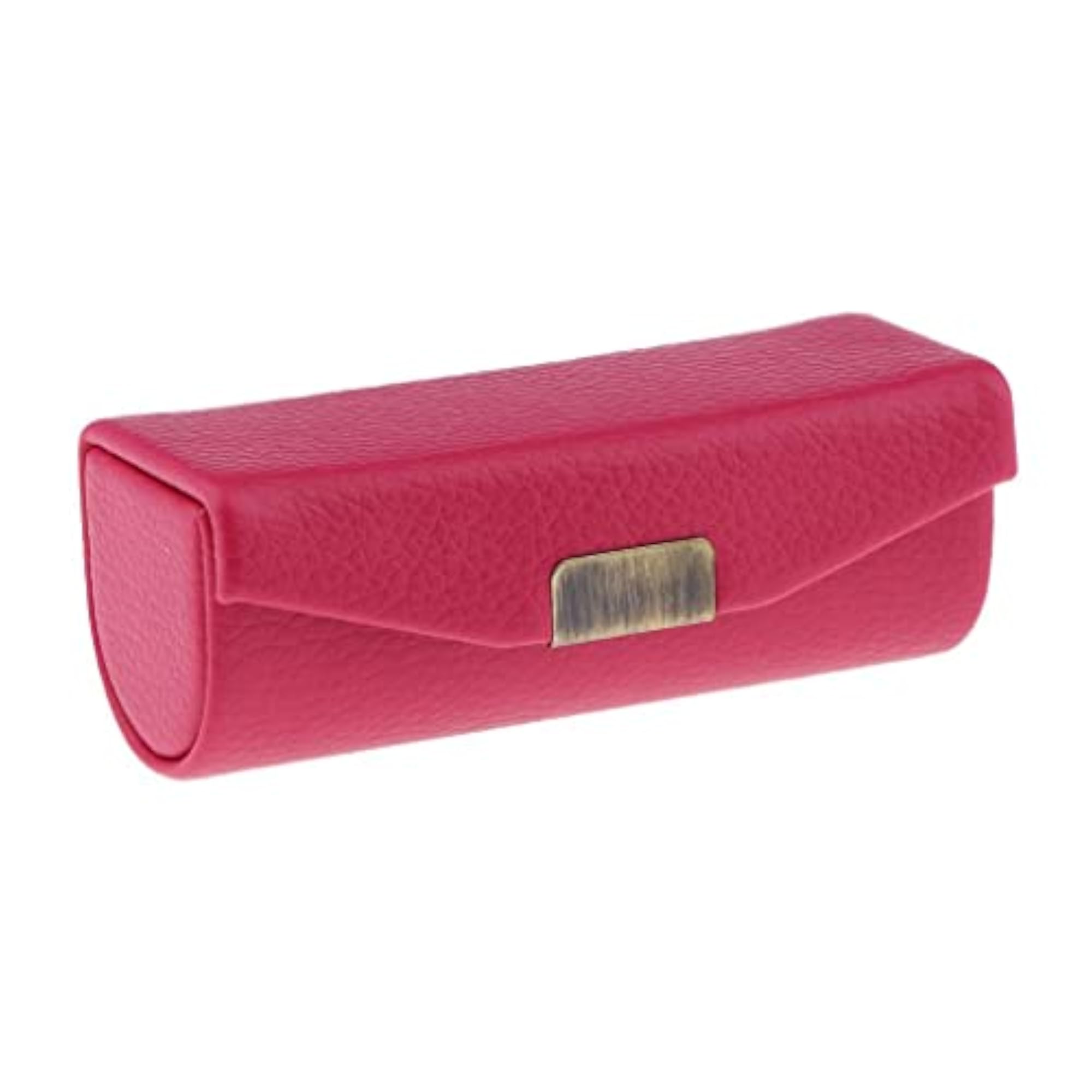 Leather Lipstick Case Holder Storage Box with Mirror