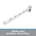 SSWBasics Chrome 6-Ball Waterfall for Slatwall - Pack of 10