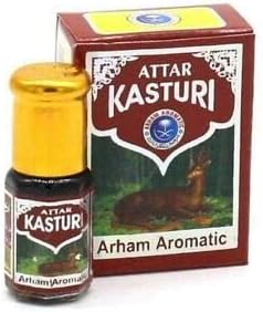 Arham Aromatic Kasturi Attar | Floral Musk Attar | Long Lasting & Alcohol Free | 3 Ml