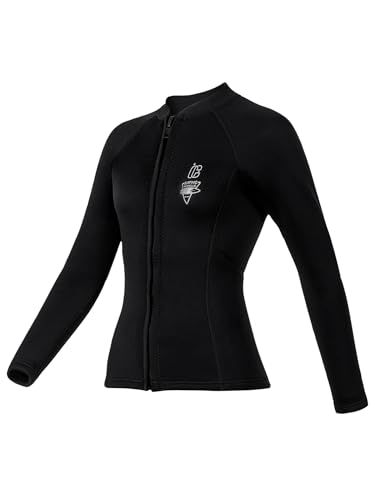 Camiseta para mujer de neopreno premium con mangas largas, para buceo, natación y actividades en la playa miniatura 2