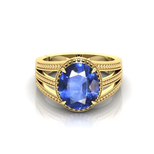 Bague saphir bleu naturel véritable sans traitement contre fausses gemmes - 3