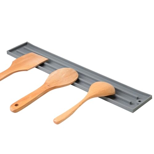 Escurridor estrecho para platos y utensilios de cocina, antideslizante, con bordes de silicona, para tapa de olla, botella, cristalería, baño, ducha, apartamento, bar