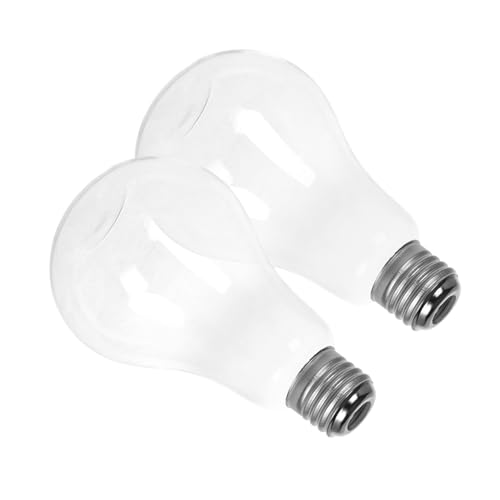 LOORGVEL Jarrón De Vidrio Transparente Forma De Bombilla, Maceta Hidropónica para Plantas, Diseño Vintage, 2 Unidades, Decoración para Hogar, Mesa y Bodas