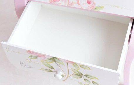 美しい薔薇空間チェスト ミニテーブル 薔薇ペイント バラ ローズ 要