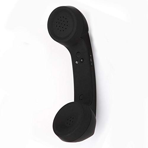 EMVANV Cordless Telephone Handset, Retro Wireless Mobile Phone Telephone Handset Receivers Headphones Radiation Proof Stereo Convenient Call Cell Phone(Black)