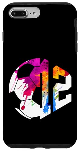 NUMBER 12 YEARS FOOTBALL 12TH BIRTHDAY �X�}�z�P�[�X iPhone 7 Plus/8 Plus �p