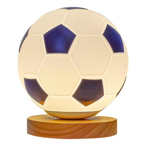 サッカーデスクランプ、サッカーナイトスタンドランプ | モダンな小さなランプ | クリエイティブナイトライト、LEDテーブルランプ、寝室、リビングルーム、書斎、子供部屋、デスク、寮用