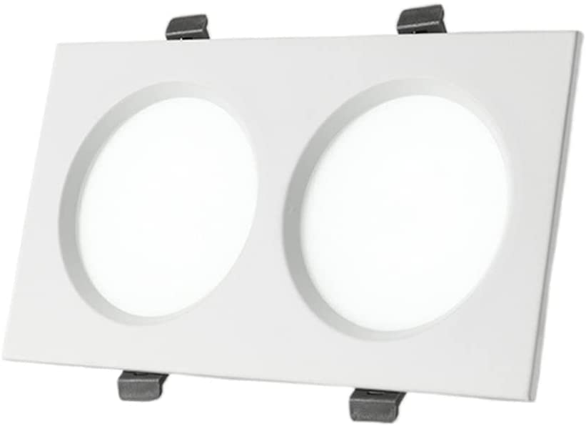 Foco led sin parpadeos ultrafino de dos luces con luz cálida de 3000k 1