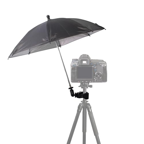 Tripod Umbrella for Cameras (20'' Rain/Sun Shade)