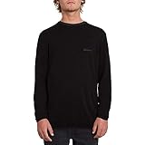 VOLCOM Ratley Sweater Sudadera, Hombre, Black, S