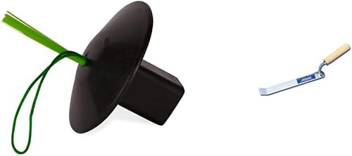 Champion Sports - Enchufe de anclaje de goma negra con vástago óptico y cuerda de fácil visión