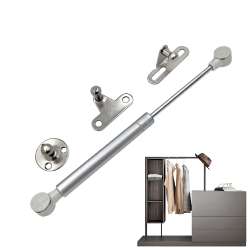 Molle a Gas Per Armadi - Supporto Ascensore Armadio - Cerniera Soft Close | Adattatore Slow Caso In Acciaio Inox | Ammortizzatore per Porte Antiurto Per Armadi E Cassapanche