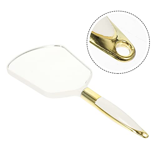 ADOCARN Vaidade de plástico à mão para uso ao ar livre barbeiros compactos beleza para espelhos mulh