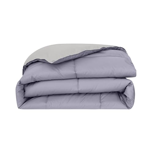 Image of Modern Threads Down Alternative Reversible Comforter Amethyst /Silver Cal King