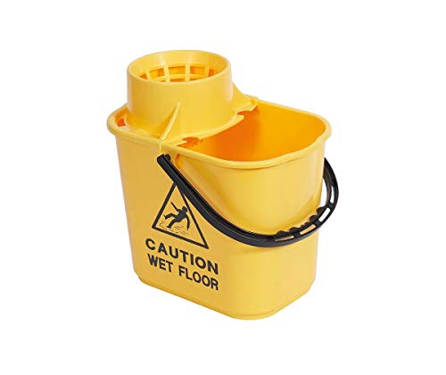 Mop Bucket Wringer 15 Litre Yellow SM15YL