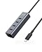 Anker USB C Hub, Aluminum USB C Adapter with 4 USB 3.0 Ports, for MacBook Pro 2018/2017, ChromeBook, XPS, Galaxy S9/S8, and More