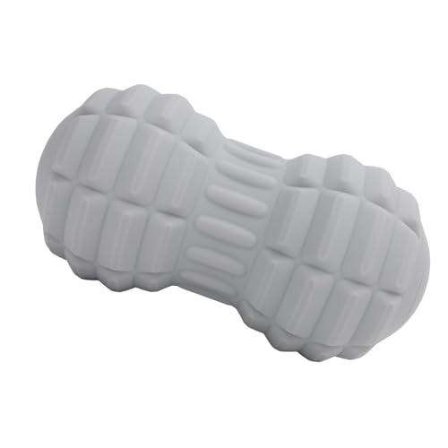 Vibrating Massage Ball, Foot and Body Portable Massage Roller with 4 Vibrating Speeds, 1500mAh Battery, Deep Tissue Pain Relief (Grey)