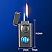 Voice-Controlled Butane Lighter, Soft Flame + Jet Flame, 4 Intelligent Ignition Modes, Blue Light Visible air Window, Suitable for Candles and Camping.(White)