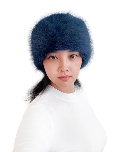 Lina & Lily Women's Winter Headband Head Ear Warmer Long Pile Faux Fur (Teal Blue) - Image 3