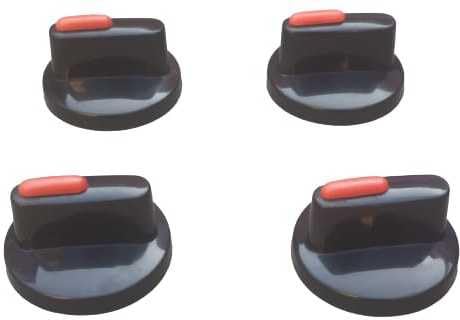 Image of Gas Stove Knob Suitable for Prestige Stove for Glass Tops-On /Off Gas Stove Knob (Pack of 4)