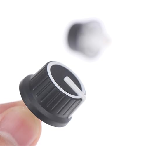 Potenciómetro de eje medio de goma de 25 mm codificador rotatorio interruptor volumen para panel 6