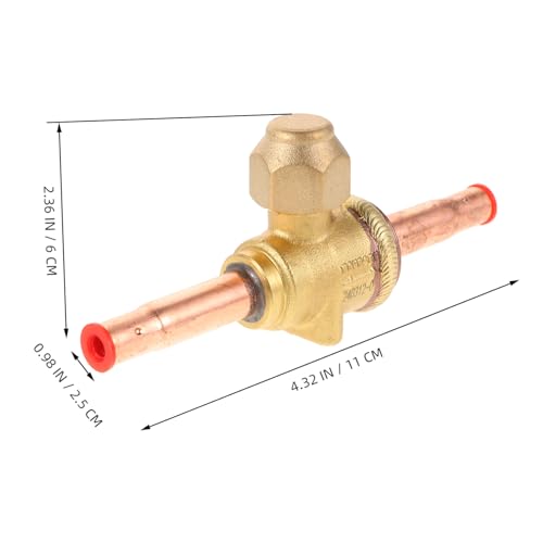 Válvula de bola de acero inoxidable dorada para carga de CA ABOOFAN 3
