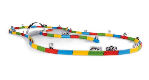 Carrera RC Fahrzeug Mario Kart Tabletop Racing Set | RC-Karts von Mario & Luigi - 6,2 cm mit 2,4-GHz-Steuerung, Streckenelementen & Deko | Bis 5 km/h | Für Kinder ab 6 Jahren - Ready to Run