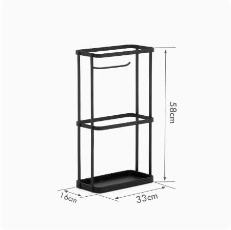Umbrella Holder Entryway Simple Umbrella Stand Double Layer Iron Cane Holder Hotel Hall Parasol Umbrella Stand Rack