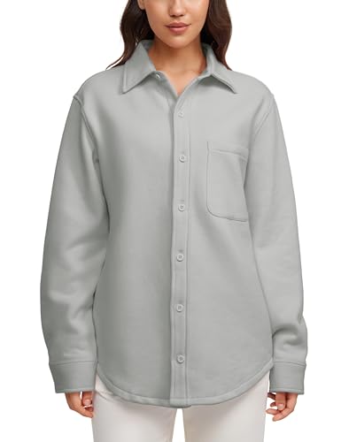 Amazon.com: CRZ YOGA Womens Fleece Shacket Jackets Fall Warm