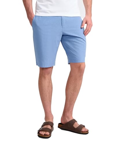 Pantalones cortos texturizados de hombre con acabados de talle medio premium