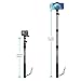 Smatree Telescoping Selfie Stick/Monopod/Pole Compatible for GoPro Hero 12/11/10/Max/9/8/7/6/Session/GOPRO Hero(2018)/Ricoh Theta S/V/Samsung Gear360/YI 4K/DJI OSMO Action Camera