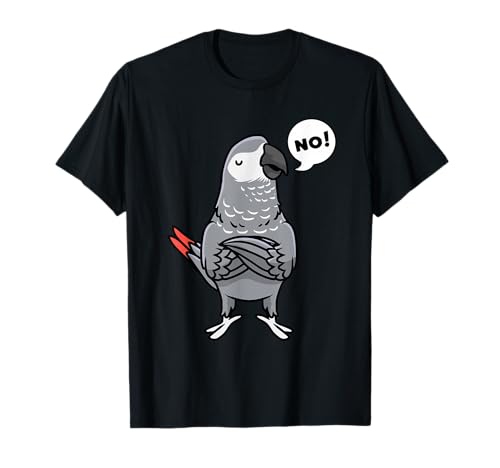 Loro Yaco Divertido Loro Gris Africano Camiseta